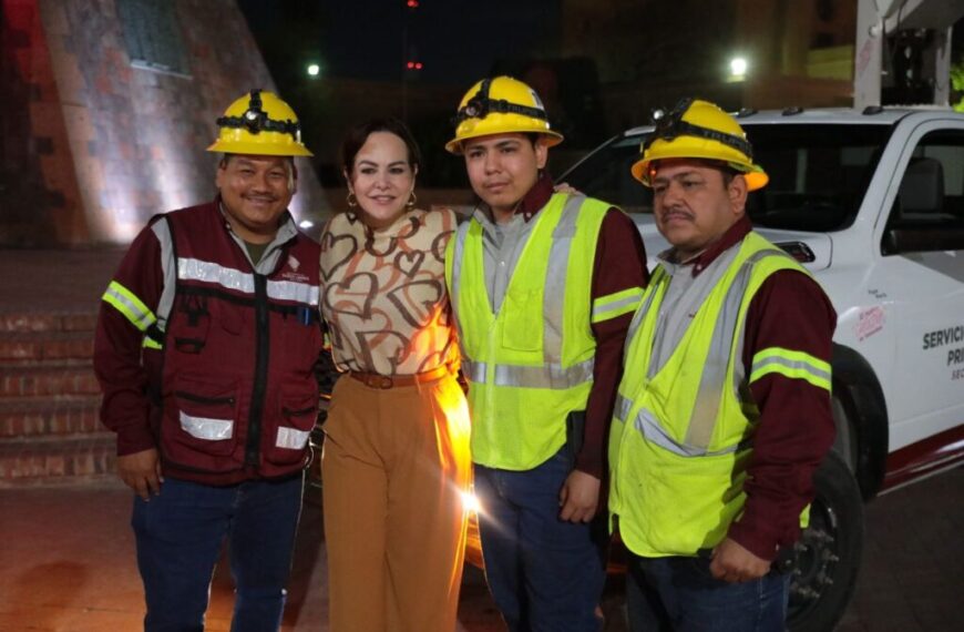 Arranca alcaldesa tercera etapa de Nuevo Laredo se Prende; se instalarán 4,300 luminarias