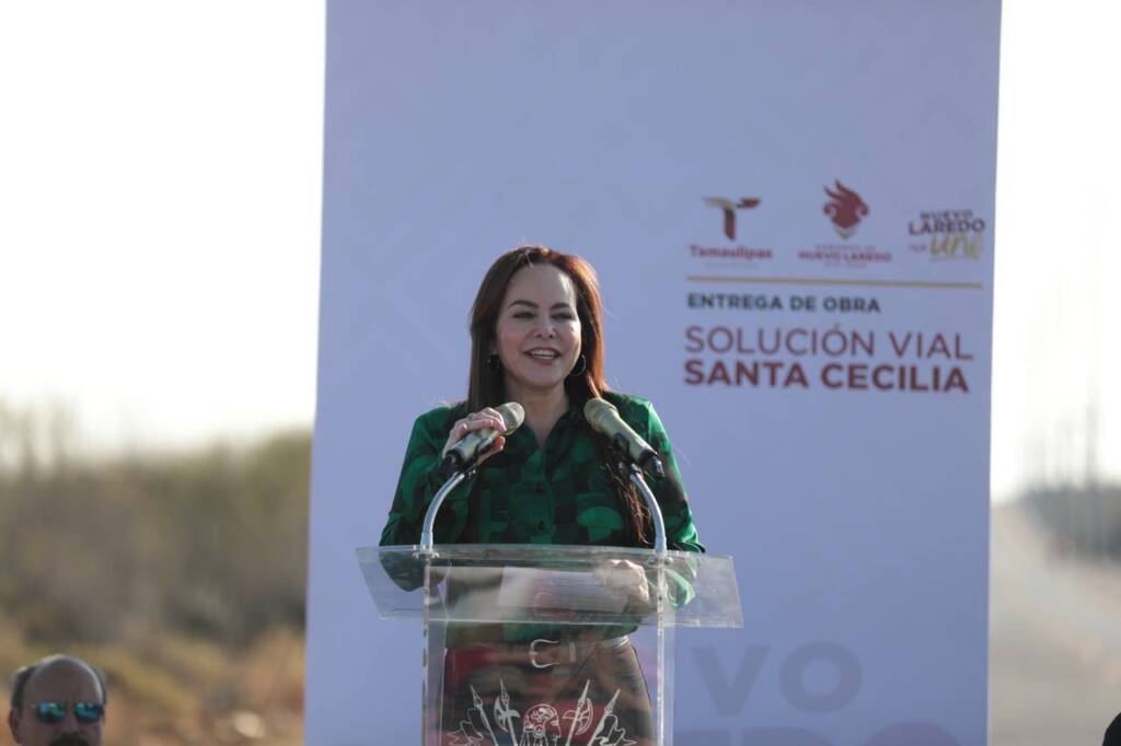 Inaugura alcaldesa Carmen Lilia nueva solución vial en el sector de los Kilómetros
