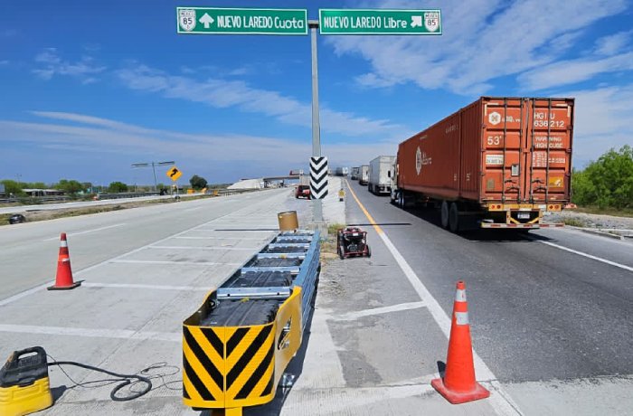Dan mantenimiento a la Autopista Monterrey-Nuevo Laredo por vacaciones