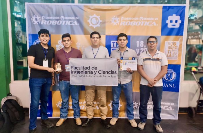 Alumnos de la UAT obtienen el primer lugar en el Torneo Mexicano de Robótica