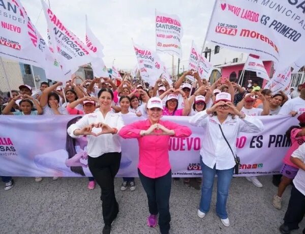 Respaldan vecinos de Villas de San Miguel a Carmen Lilia y candidatos de Morena