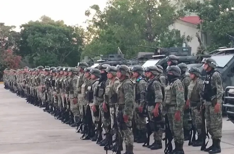 Arriba otro contingente de militares a la frontera de Tamaulipas y llegarán 300 más