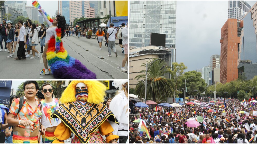 EN FOTOS: Ciudad de México se vistió de arcoirís por la igualdad en la Marcha LGBTIQ+ 2024