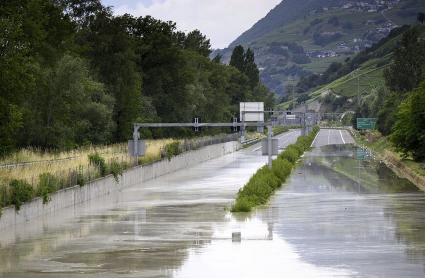 Tormentas en Suiza e Italia: Inundaciones…