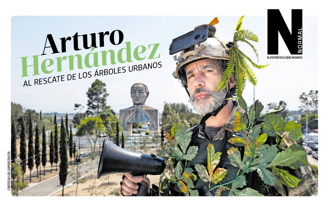 Arturo Hernández de “Los Supercívicos” sale al rescate de los árboles urbanos