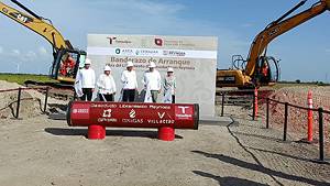 Gobernador da banderazo de arranque de obra del libramiento del Gasoducto en Reynosa