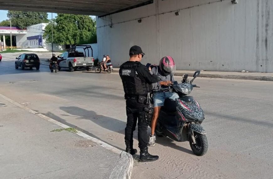 Permanente prevención del delito a través del operativo “Moto Segura’’ en Tamaulipas