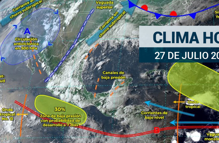 Lluvias intensas y posibles torbellinos: México se prepara para un día de intensas precipitaciones