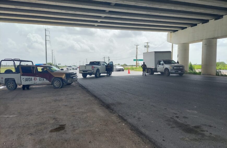 Participa Guardia Estatal en operativo interinstitucional en autopista Monterrey-Reynosa