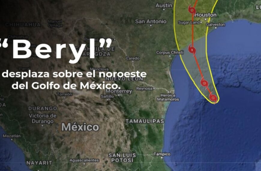 Tormenta Tropical “Beryl”: Impactará como huracán entre el norte de Tamaulipas y Texas; trayectoria EN VIVO
