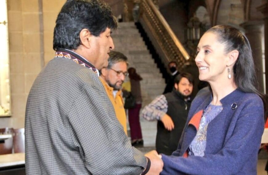 Evo Morales elogia presidencia de Claudia Sheinbaum: “es una esperanza para América Latina”