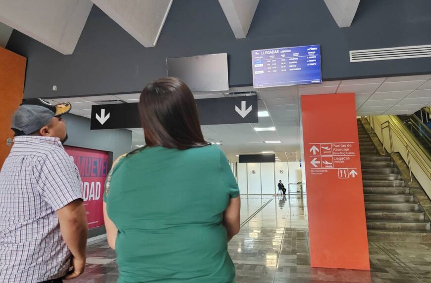 Aeropuerto de Tampico registra retrasos en salida de vuelos vespertinos; usuarios temen cancelaciones