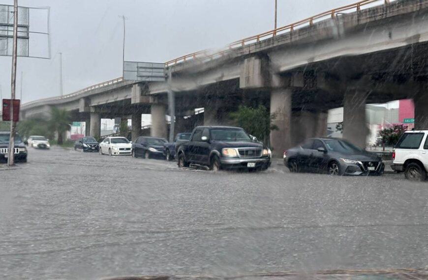 Matamoros inundado: 45 minutos de lluvias torrenciales bastan para causar estragos [Fotos]