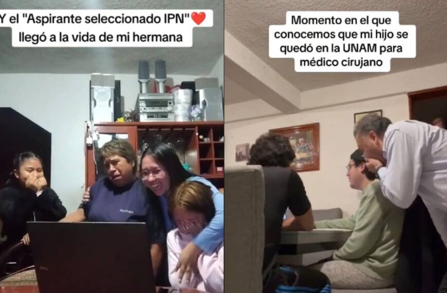 Reacciones de estudiantes seleccionados en la UNAM y el IPN se vuelven virales en TikTok 