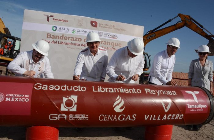 Pone en marcha Américo construcción de gasoducto Libramiento en Reynosa