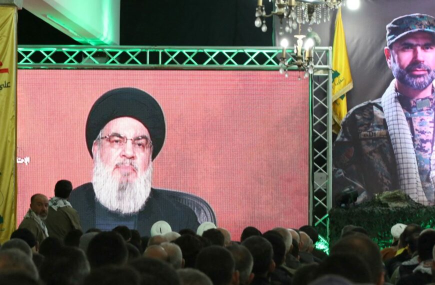 El líder de Hezbollah se reúne con una delegación de Hamas en Líbano