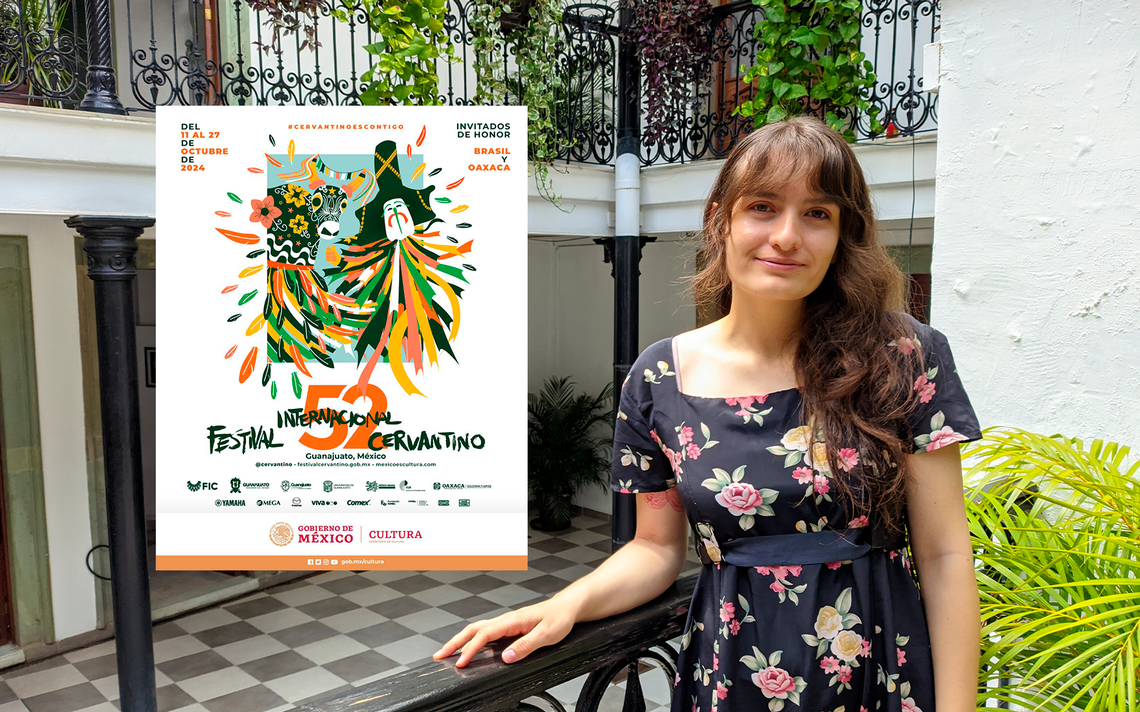 Estudiante de Guanajuato crea cartel para el Festival Cervantino