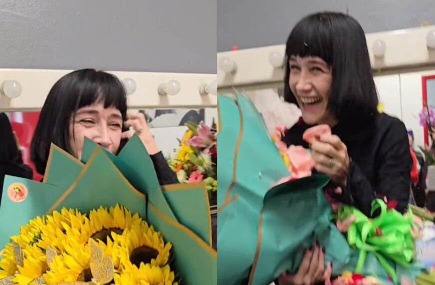 Susana Zabaleta es sorprendida con ramo de flores El Patrón por su novio Ricardo Pérez (VIDEO)