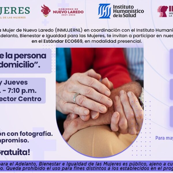 Lanza Inmujer convocatoria para curso financiado por programa federal
