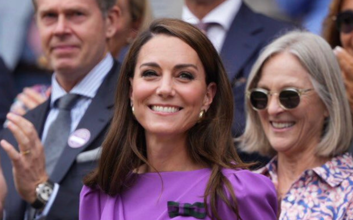 Kate Middleton reaparece en la final de Wimbledon: Es genial estar de vuelta