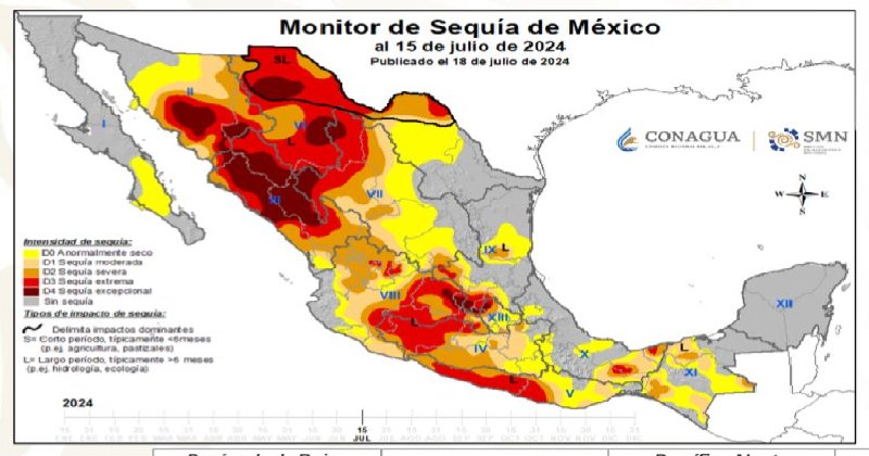 Tamaulipas ya tiene un 73% de su territorio libre de sequía