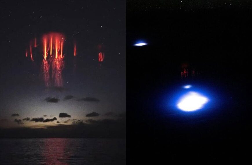 NASA detecta “duendes rojos” en atmosfera de la Tierra provocados por relámpagos
