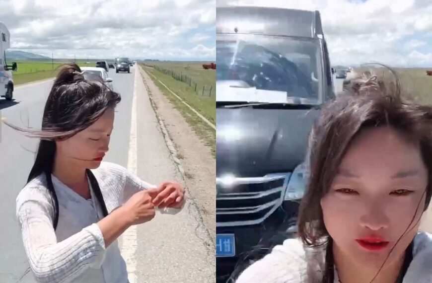 Video viral: Influencer china Yingying Hiking es atropellada durante transmisión en vivo