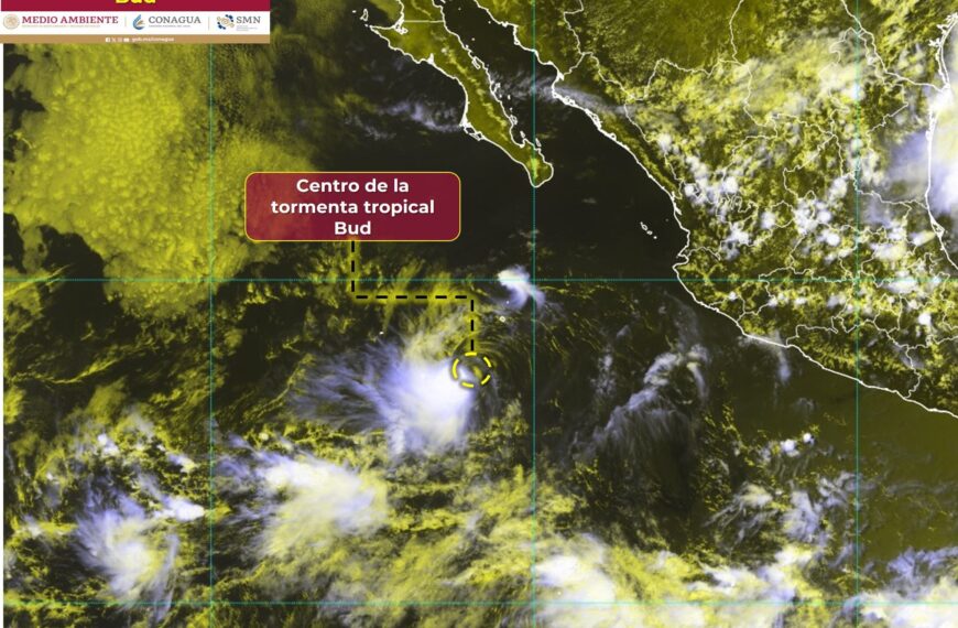 Tormenta tropical ‘Bud’ se forma en el Pacífico: ¿Qué estados serán afectado por las lluvias?
