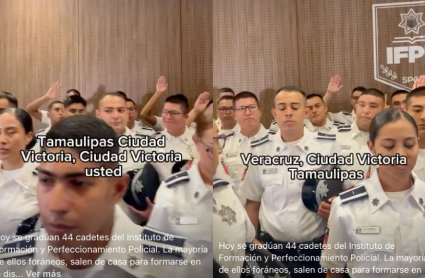 Tamaulipecos se gradúan del instituto de formación de policías en San Pedro, NL