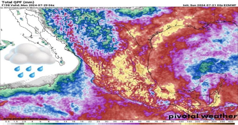 Prevén lluvias para Tamaulipas a partir del miércoles