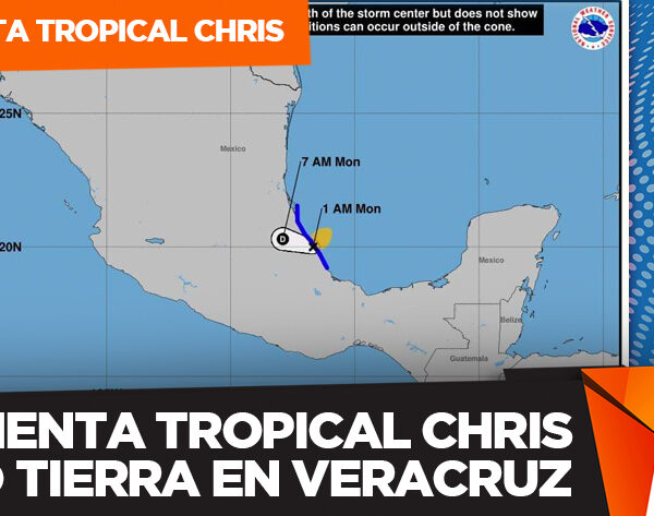 Tormenta tropical Chris tocó tierra…