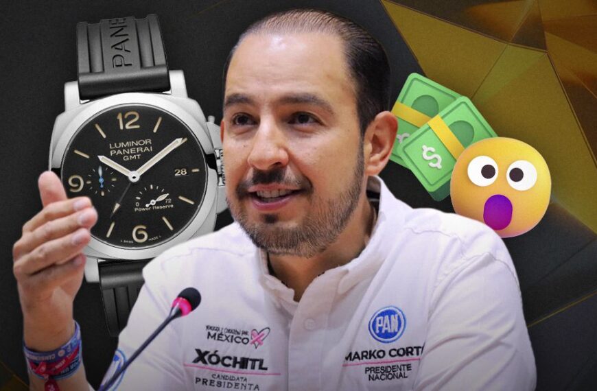 Marko Cortés: Exhiben reloj Panerai de 120 mil pesos que usó en programa de Carlos Alazraki