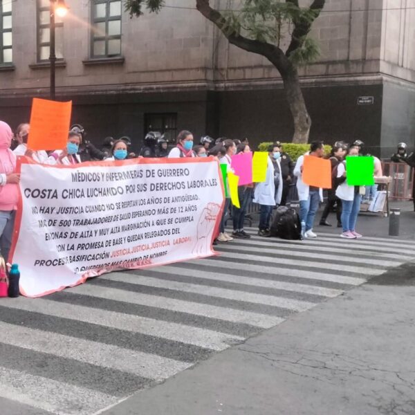 ¿Qué pasa en el Centro Histórico de CDMX hoy 23 de julio? Personal médico de Guerrero bloquea cruce de Venustiano Carranza y Pino Suárez