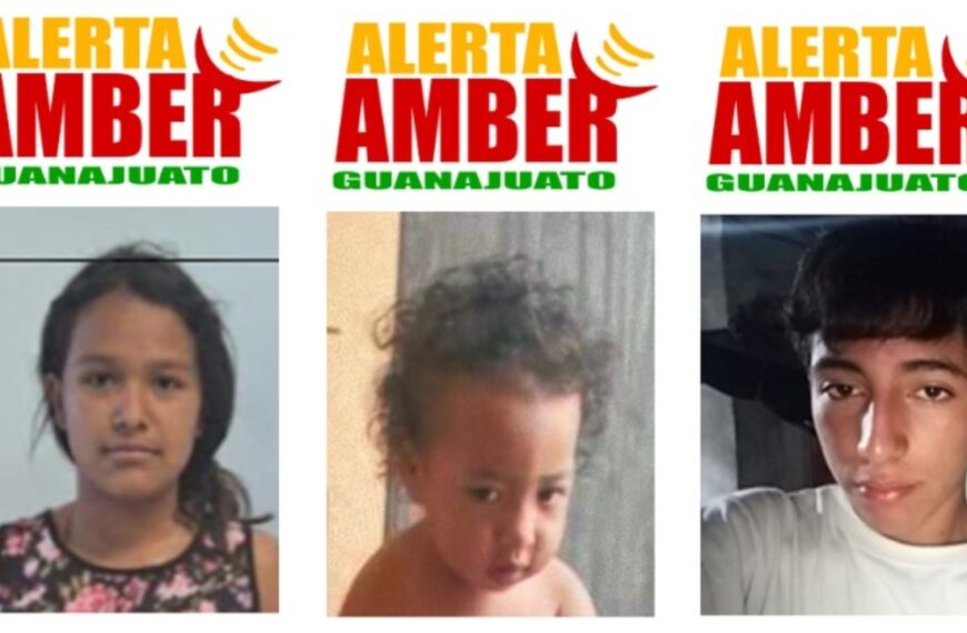 ALERTA AMBER: Buscan con urgencia a tres menores desaparecidos en Guanajuato; familiares temen por su integridad