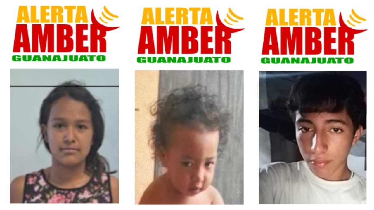 ALERTA AMBER: Buscan con urgencia a tres menores desaparecidos en Guanajuato;…