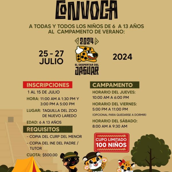 Invita gobierno municipal a campamentos del zoológico de Nuevo Laredo