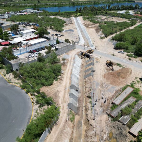 Avanza construcción del canal pluvial de la concordia en su segunda etapa