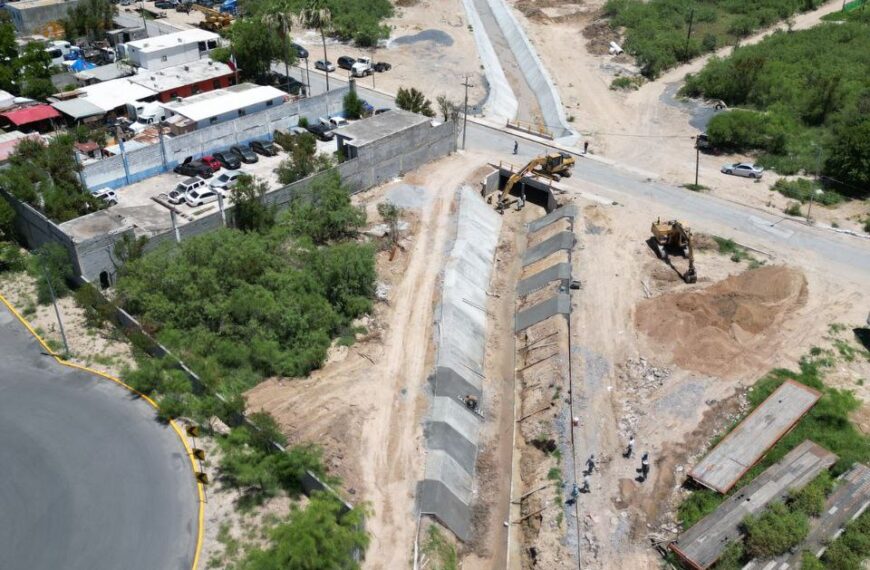 Avanza construcción del canal pluvial de la concordia en su segunda etapa