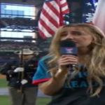 Tunden a Ingrid Andress por cantar ebria el himno de Estados Unidos en el Home Run Derby (video)
