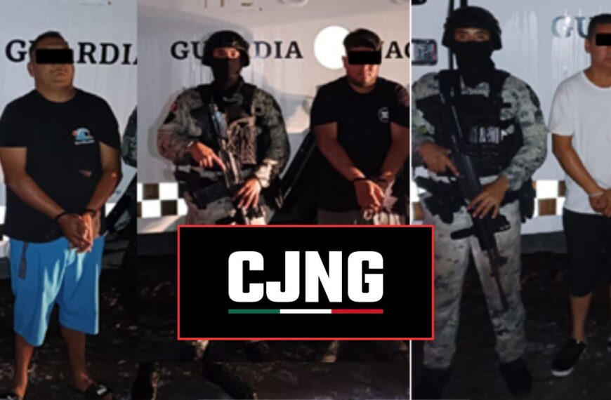 Golpe al CJNG: Capturan a dos presuntos operadores clave y ligados a “El Mencho”