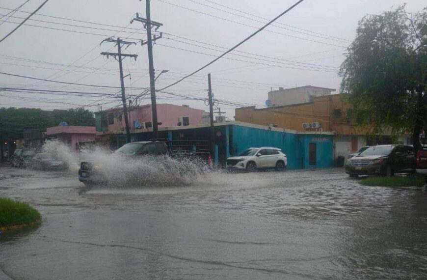 intensas lluvias en Reynosa
