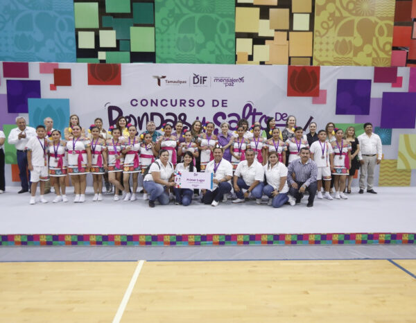 Gana Nuevo Laredo en salto de cuerda en pareja en el concurso estatal del DIF Tamaulipas
