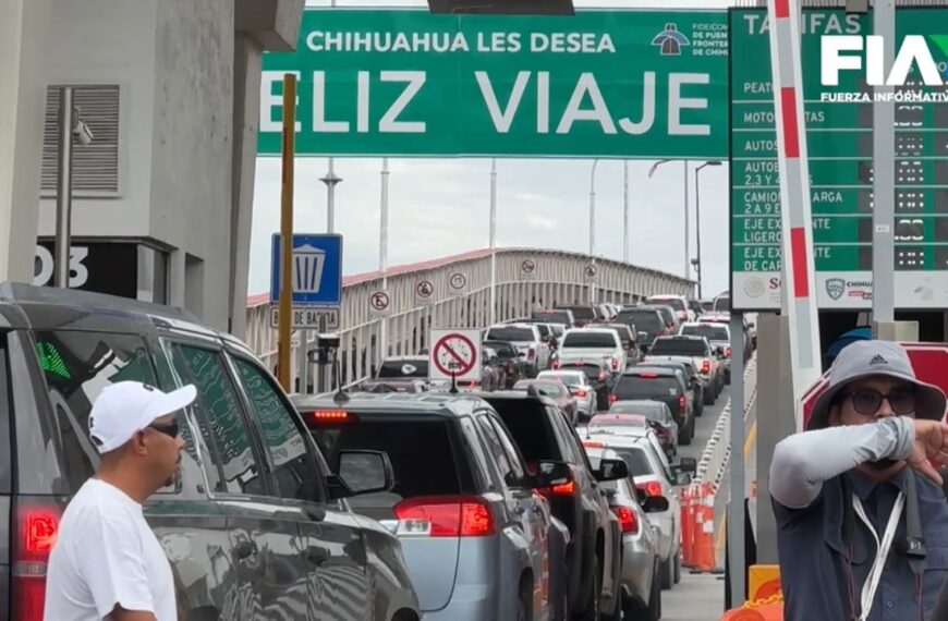 Caos en los puentes internacionales fronterizos de Ciudad Juárez debido a fallas en sistemas de CBP