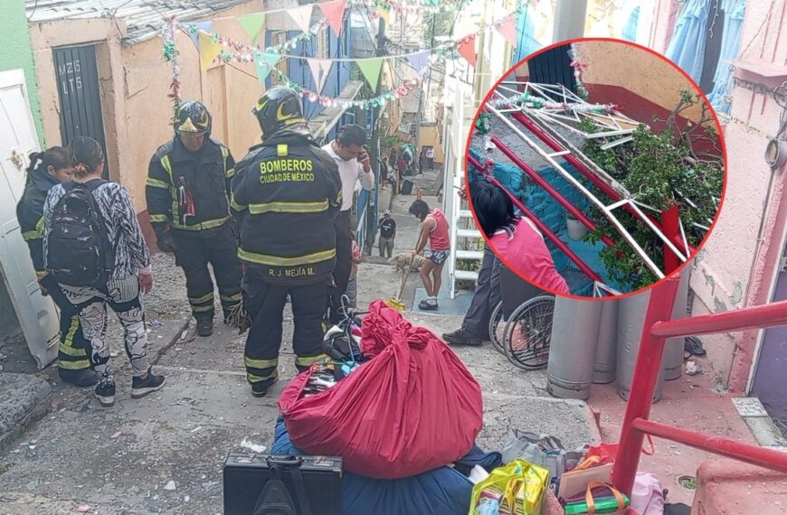 Explota una casa en la Álvaro Obregón y deja una persona quemada en el hospital
