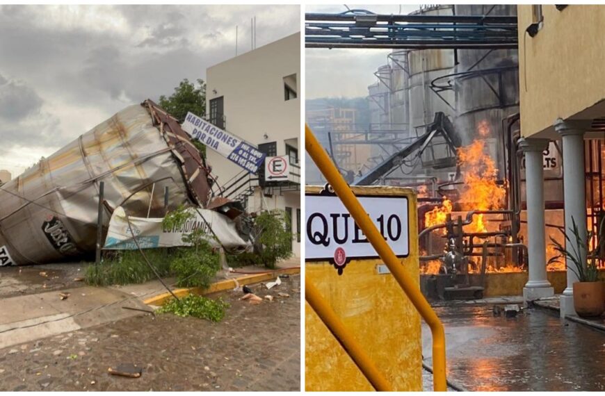 Explosión e incendio en fábrica tequilera deja cinco muertos en el centro de Tequila, en Jalisco