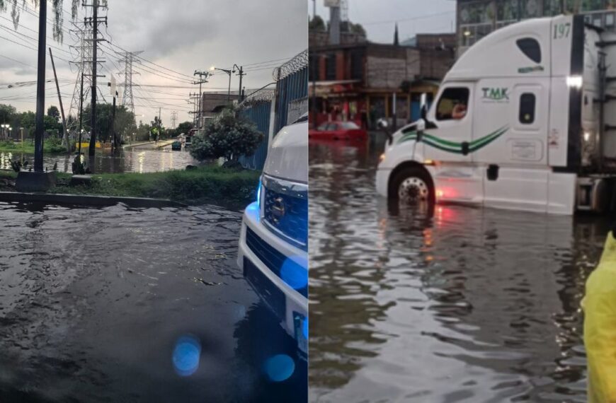 Fuertes lluvias causan inundaciones en el Oriente y Norte de la CDMX; Iztapalapa, Tláhuac y GAM, las más afectadas