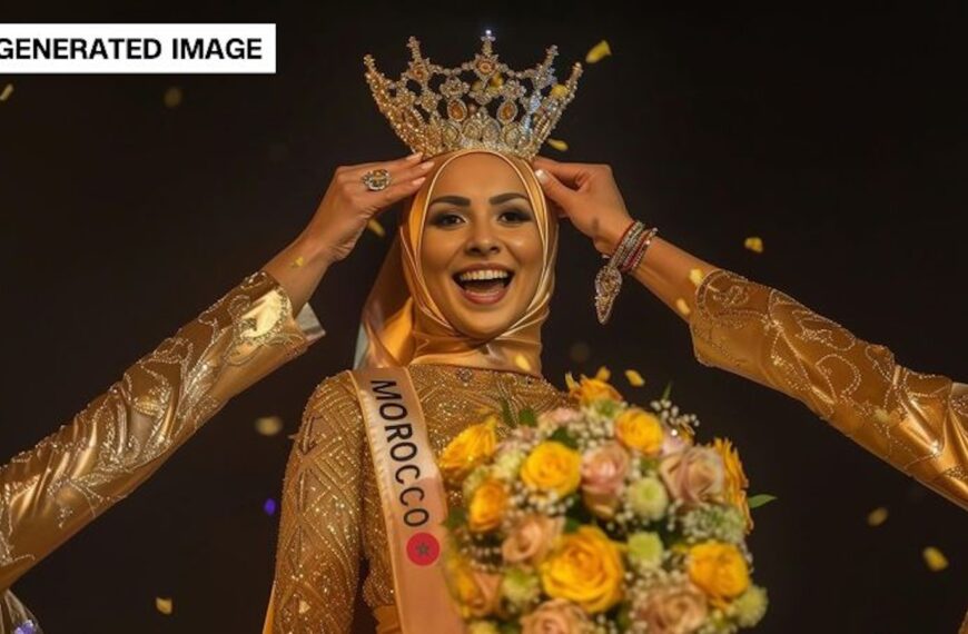 Coronan a la primera Miss IA: es una influencer de estilo de vida marroquí