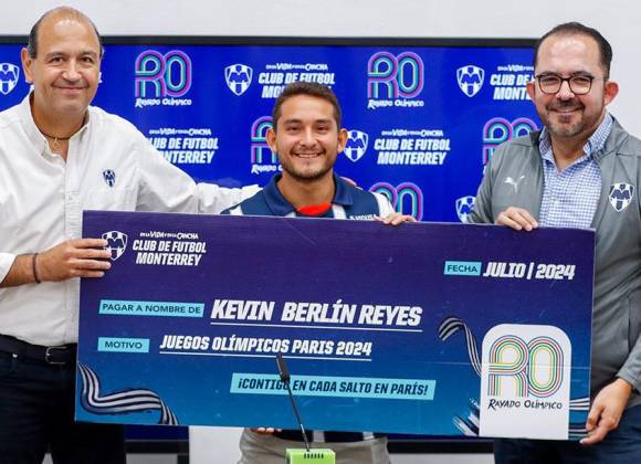 Rayados de Monterrey apoya al clavadista Kevin Berlín en su aventura olímpica en París 2024