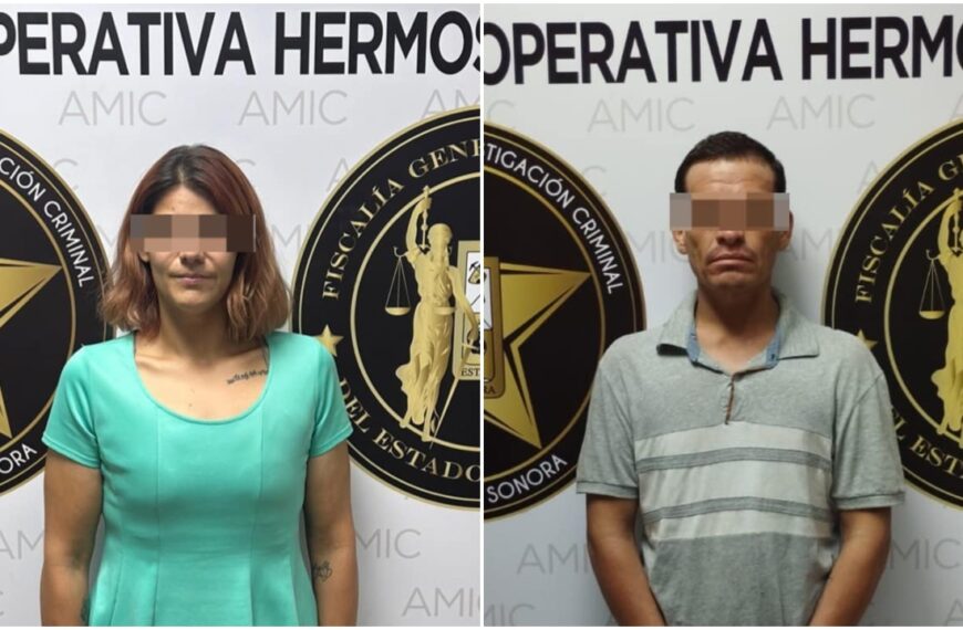 Detienen a pareja que ocultó cadáver de recién nacido y lo arrojó a baldío en Hermosillo