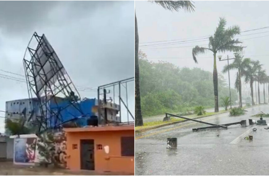 Desde árboles hasta espectaculares caídos; estos son los daños que dejó “Beryl” en Yucatán